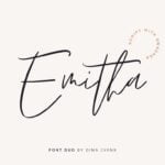 Emitha Script Font