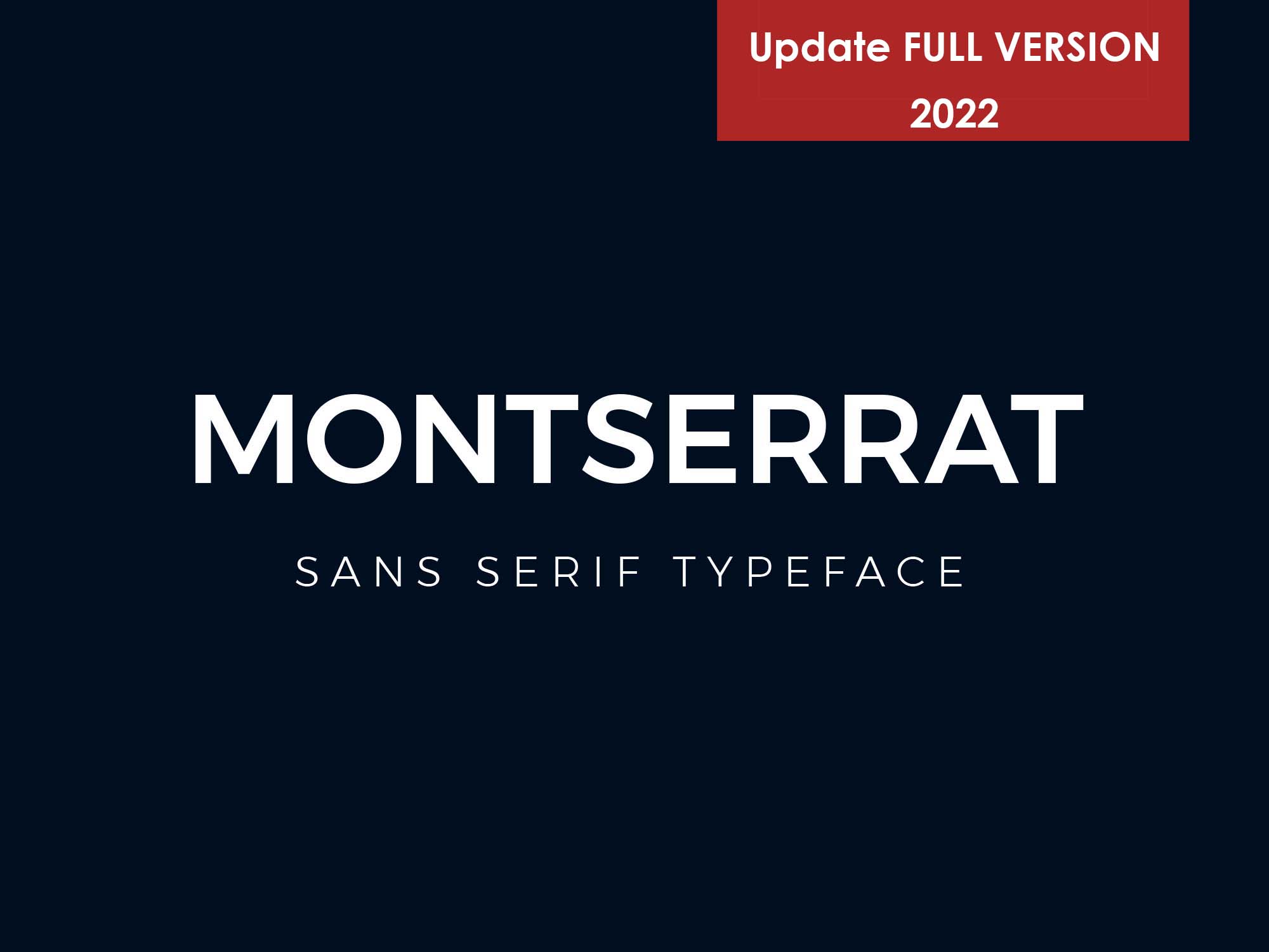 Montserrat Font DaFont File   Montserrat Font 