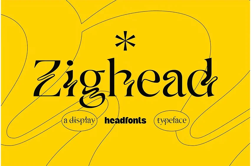 Zighead Display Font