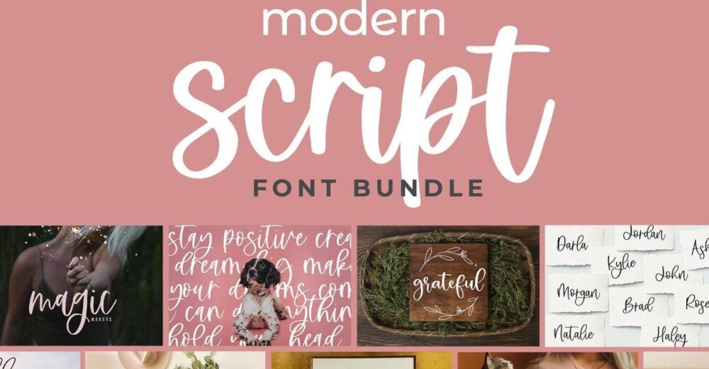 Modern Script Fonts Bundle