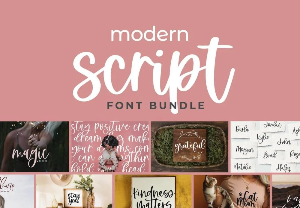 Modern Script Fonts Bundle