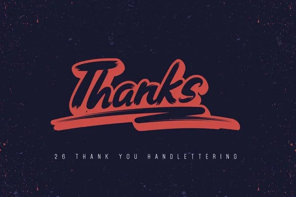 Thank You Dingbats Font
