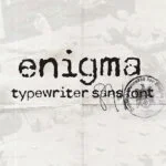 Enigma Typewriter Font