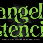 Angel Stencil Font