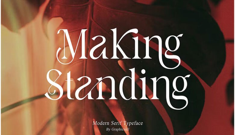 Making Standing Font
