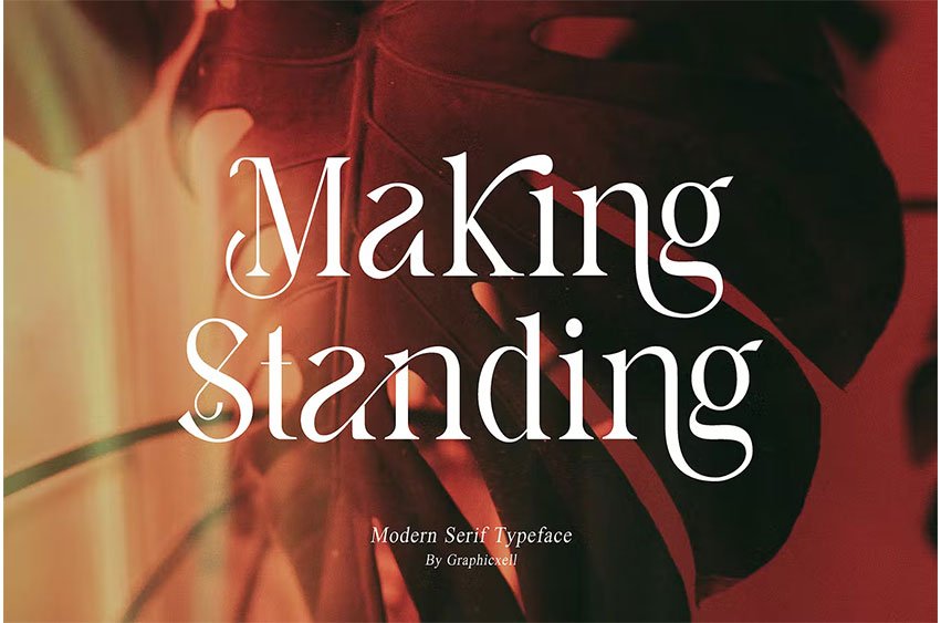 Making Standing Font