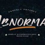 Abnormal Font