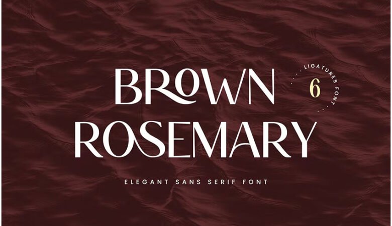 Brown Rosemary Font
