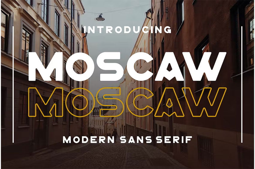 MOSCAW Font
