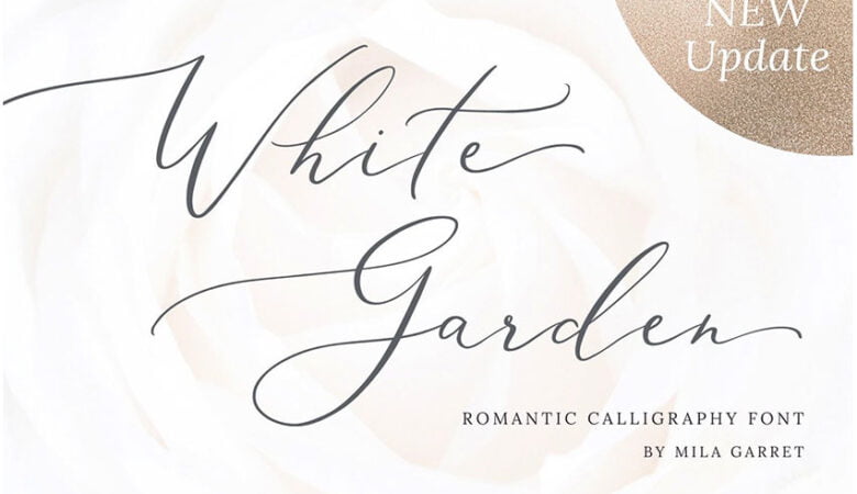 White Garden Font
