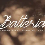 Balteria Sulbarline Font
