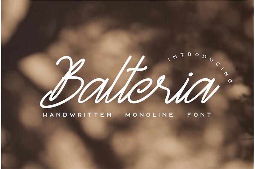 Balteria Sulbarline Font