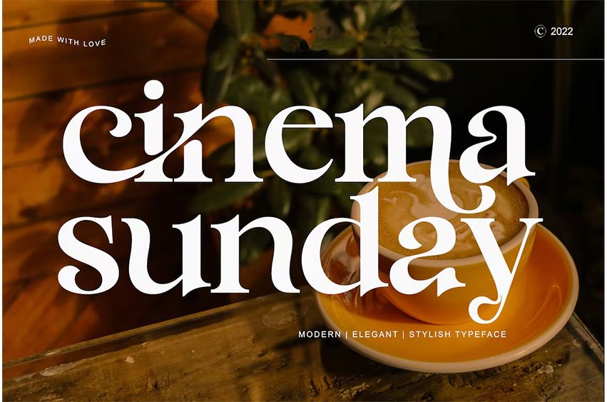 Cinema Sunday Font