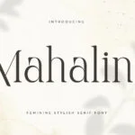 Mahalini Font