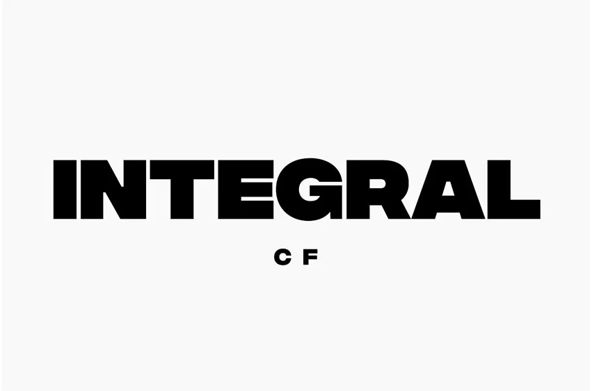 Integral CF Font