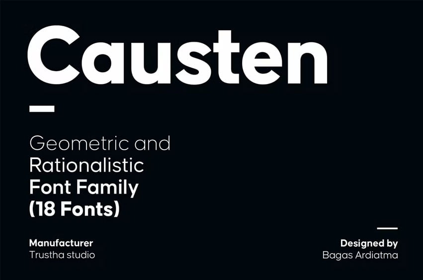 Causten Font Family