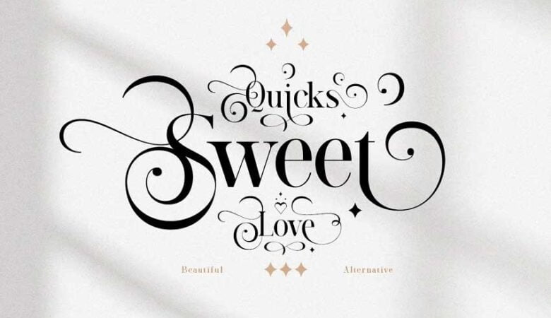 Quicks Sweet Love Font