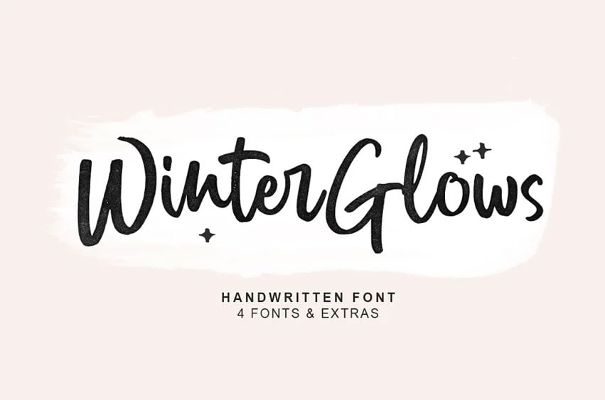 Winter Glows Font