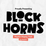 Block Horns Font