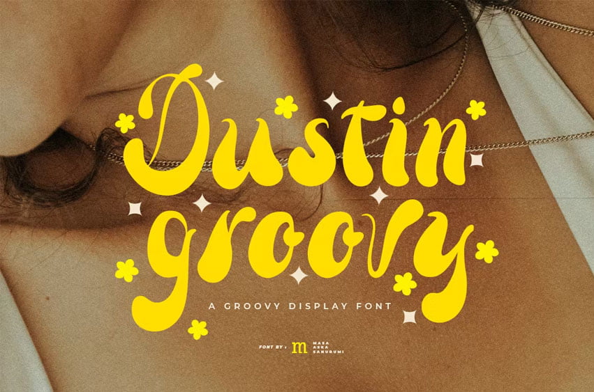 Dustin Groovy Font