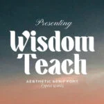Wisdom Teach Font