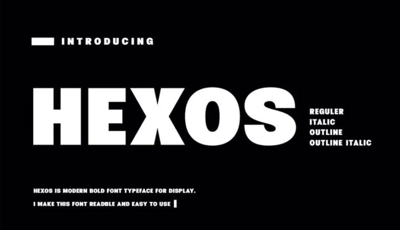 Hexos Font