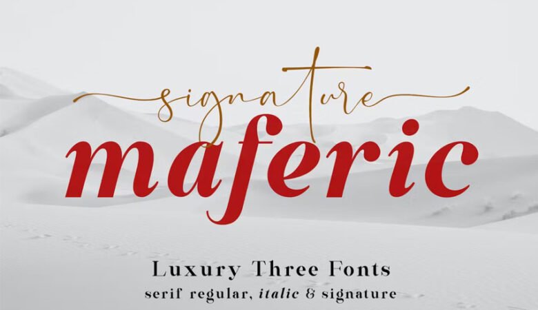 Maferic Signature Font