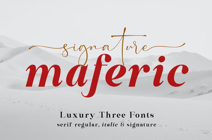 Maferic Signature Font