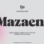 Mazaeni Font