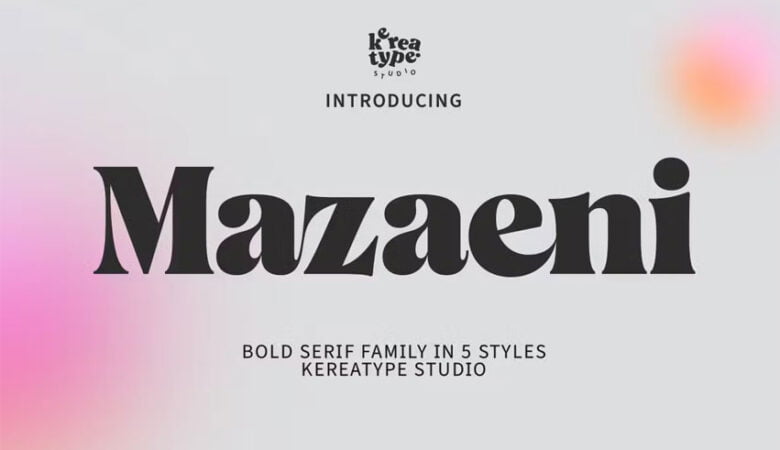 Mazaeni Font
