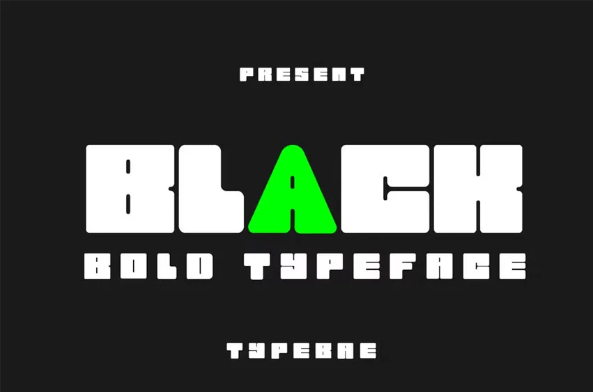 Black Font