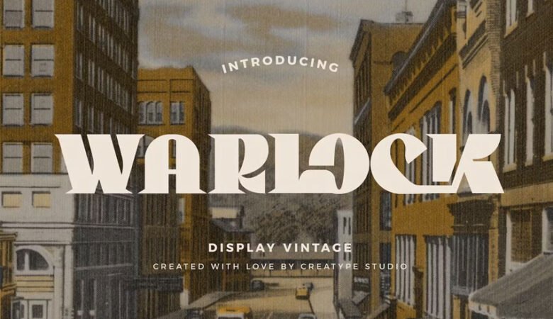 Warlock Display Vintage Font