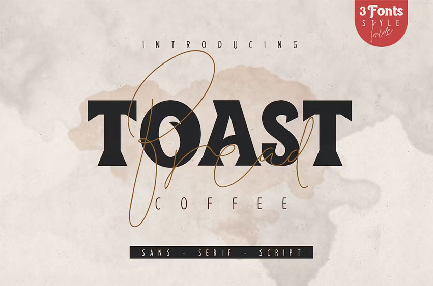 Toast Bread Coffee Font