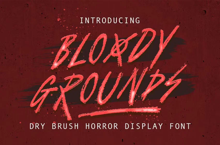 Bloody Grounds Font