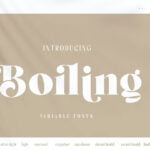 Boiling Font