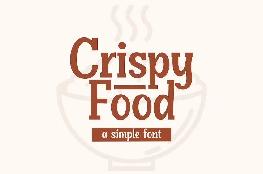 Crispy Food Font