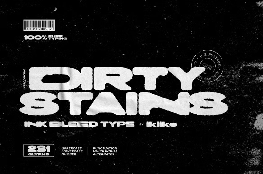 Dirty Stains Font