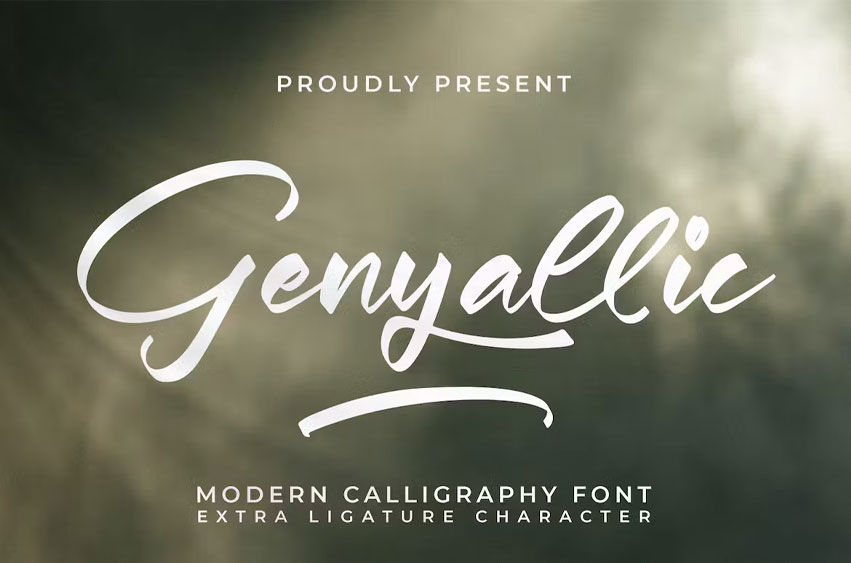 Genyallic Font