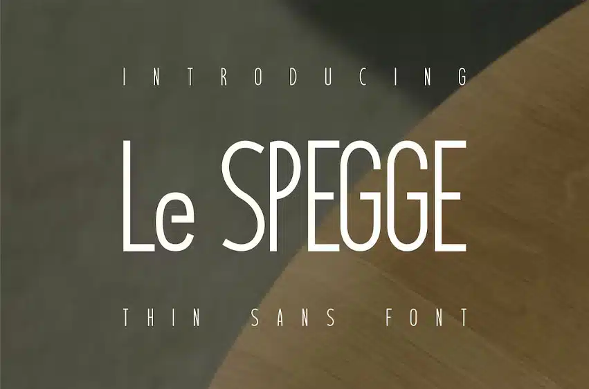 Le Spegge Font