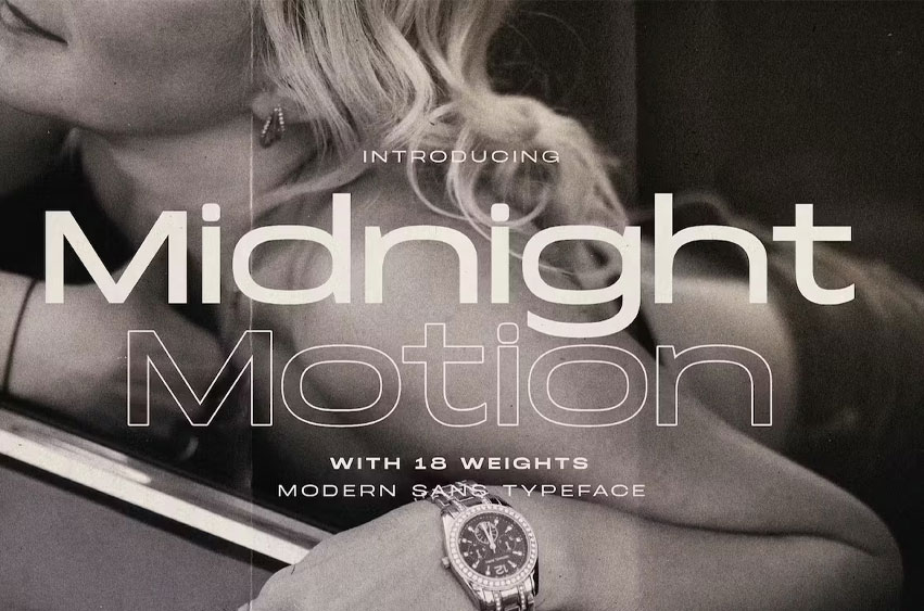 Midnight Motion Font
