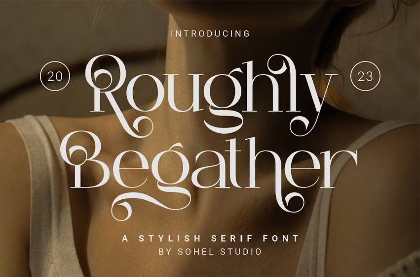 Roughly Begather Font