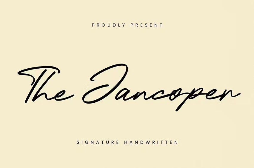 The Jancoper Font