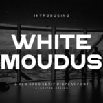 White Moudus Font