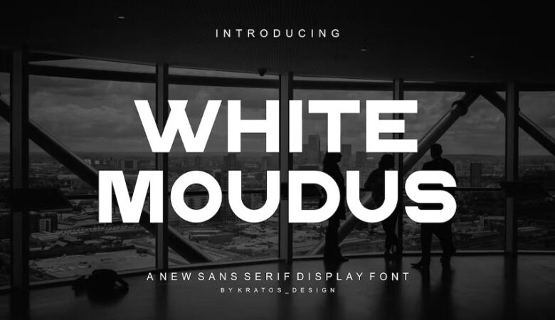White Moudus Font