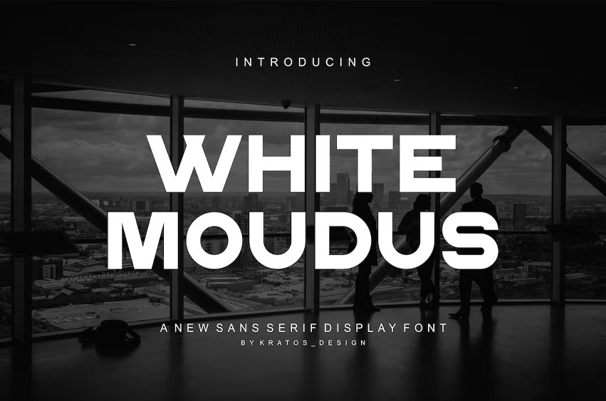 White Moudus Font
