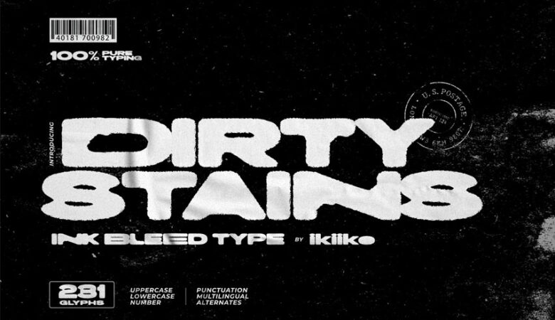 Dirty Stains Font