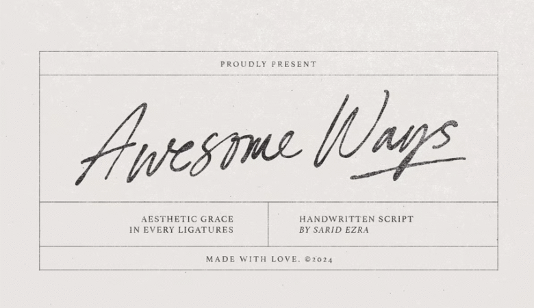 Awesome Ways Font